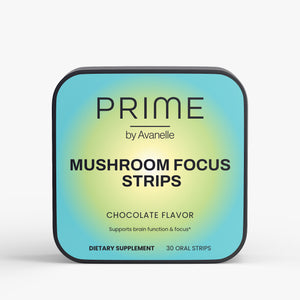 Box of Prime by Avanelle Mushroom Focus Strips with a gradient design.