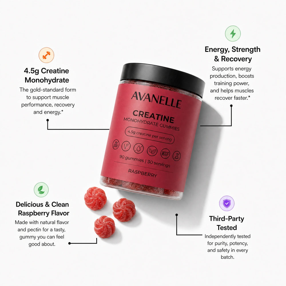 Raspberry Creatine Monohydrate Gummies