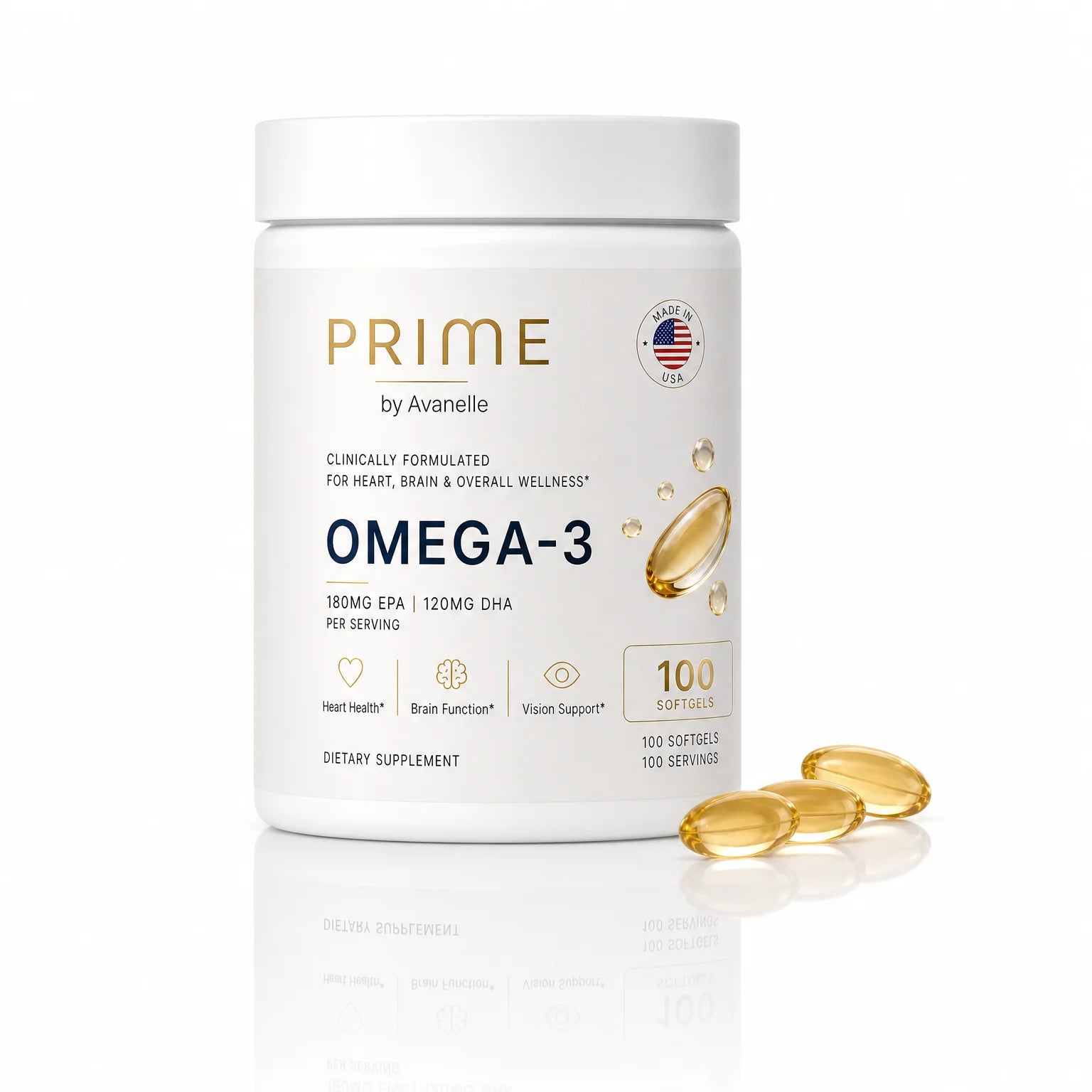 Omega-3 EPA 180mg + DHA 120mg